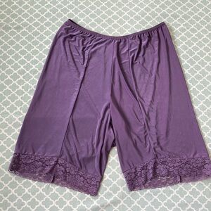 Undersummers Light Purple Lace Trim Fusion Slipshort 2X